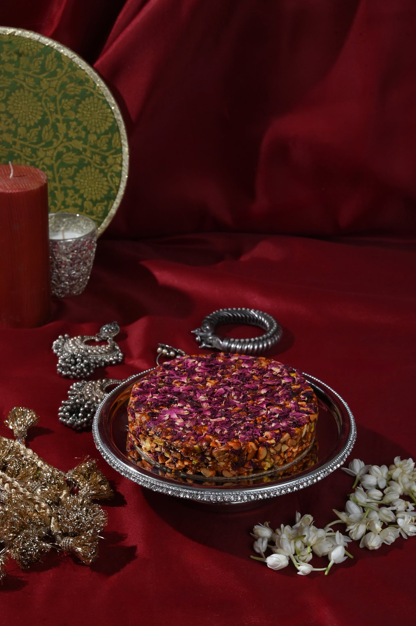 ROSE GULKAND MITHAI PIZZA