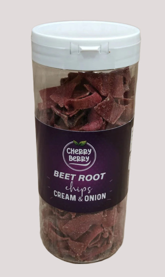 CHERRY BERRY BEETROOT CREAM & ONION CHIPS