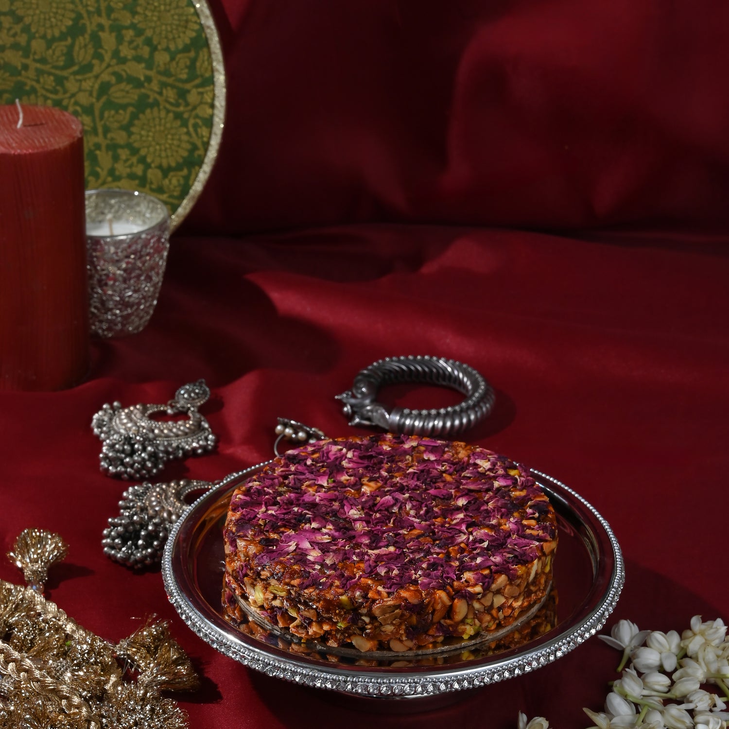 ROSE GULKAND MITHAI PIZZA