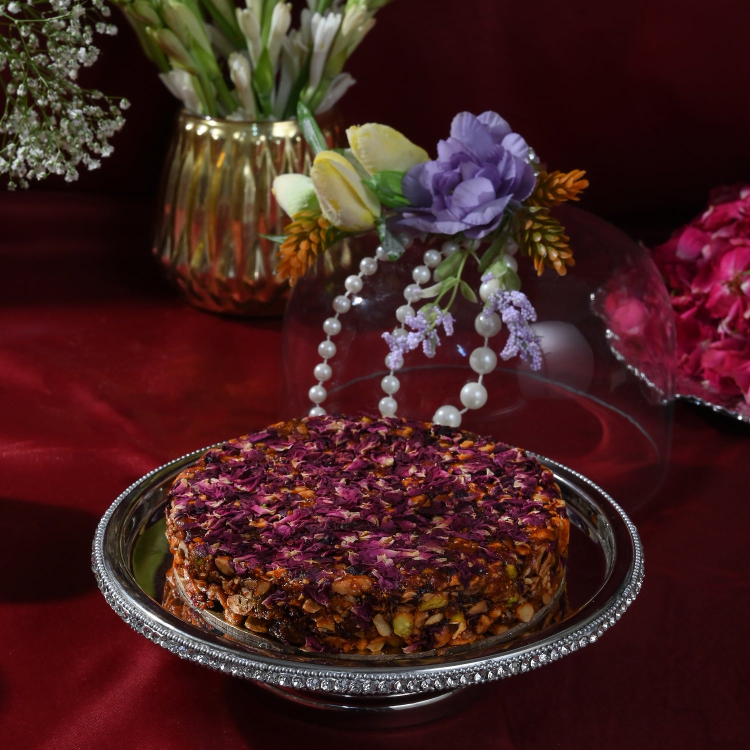 ROSE GULKAND MITHAI PIZZA