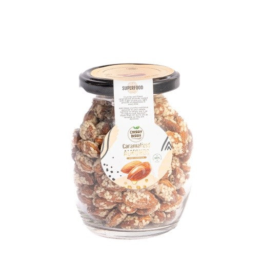 Cherry Berry Caramelized Almonds
