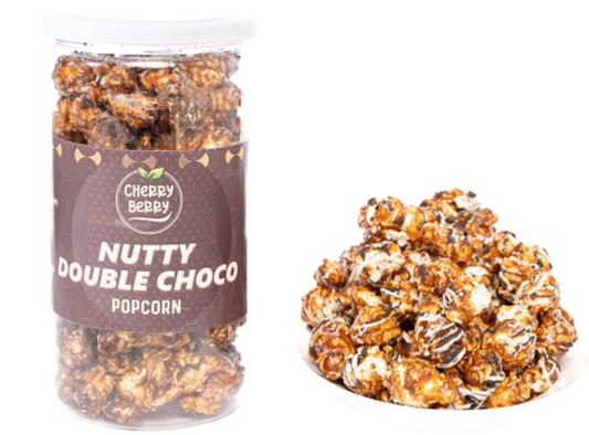 CHERRY BERRY NUTTY DOUBLE CHOCO POPCORN (150 Grams)