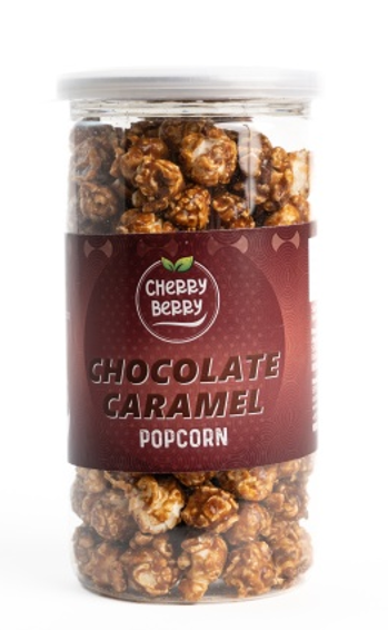 CHERRY BERRY CHOCOLATE CARAMEL POPCORN (150 Grams)