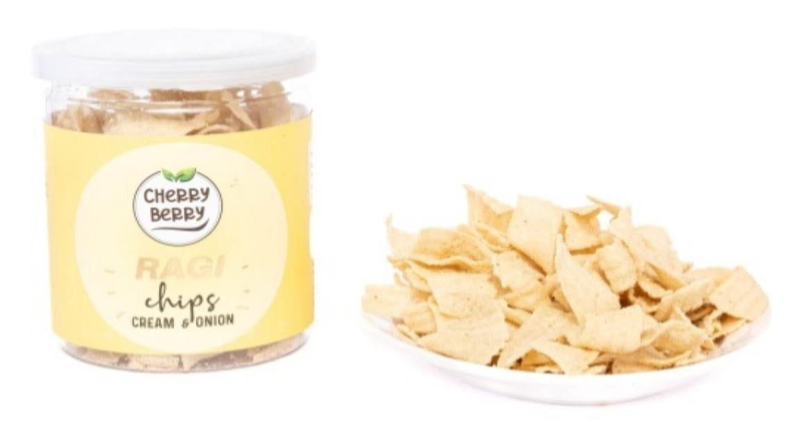 CHERRY BERRY RAGI CREAM & ONION CHIPS