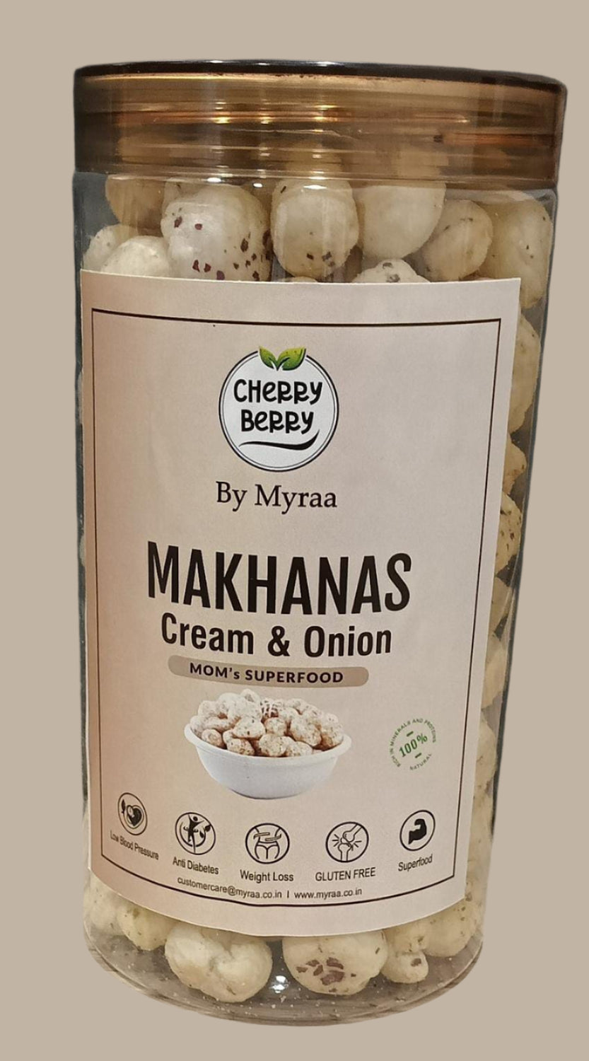 CHERRY BERRY CREAM & ONION MAKHANA'S (80 Grams)